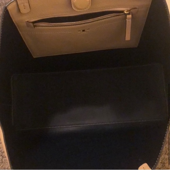 Tory Burch Perforated Tote in Sand Dune - Picture 6 of 6